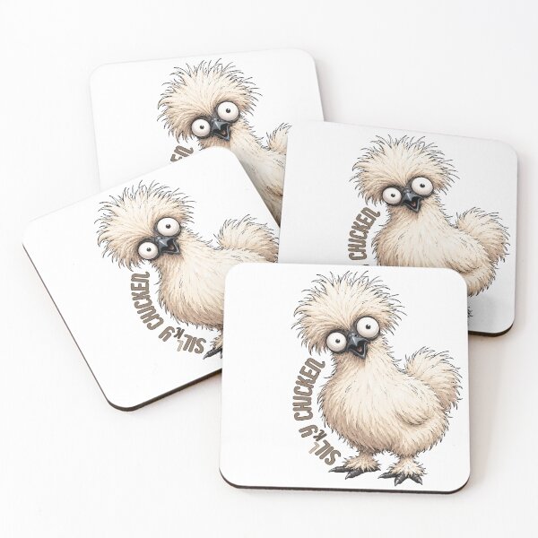 Item preview, Silly Silky Chicken, Silkie Chicken Print designed and sold by print-ES.