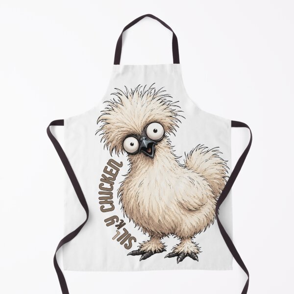 Item preview, Silly Silky Chicken, Silkie Chicken Print designed and sold by print-ES.