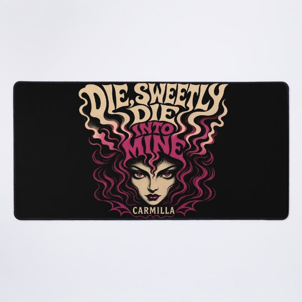 Item preview, Die Sweetly Die Into Mine Carmilla Psychedelic Retro Horror Art designed and sold by Fenay Designs.