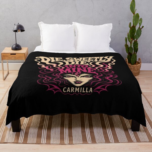 Item preview, Die Sweetly Die Into Mine Carmilla Psychedelic Retro Horror Art designed and sold by Fenay Designs.