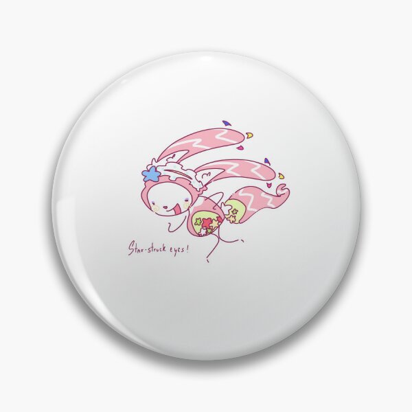 Item preview, Star-Struck Eyes Whimsical Pink Bunny designed and sold by PeaceTypo.