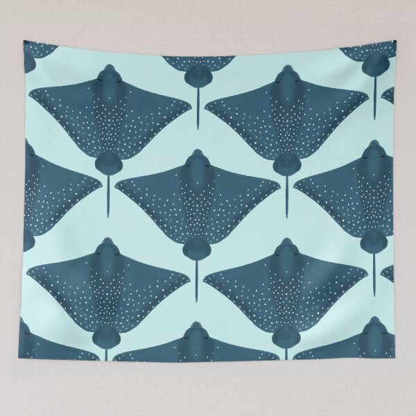 Item preview, Ocean Life Coastal Pattern Collection | Seahorses, Stingrays, Tropical Fish & Shrimp | Nautical Marine Surface Pattern Designs designed and sold by VirtuallyCreativ .