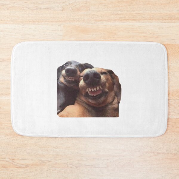 Item preview, Happy Smiling Dogs Together – Cute Pet Lover Sticker designed and sold by Mustangana.