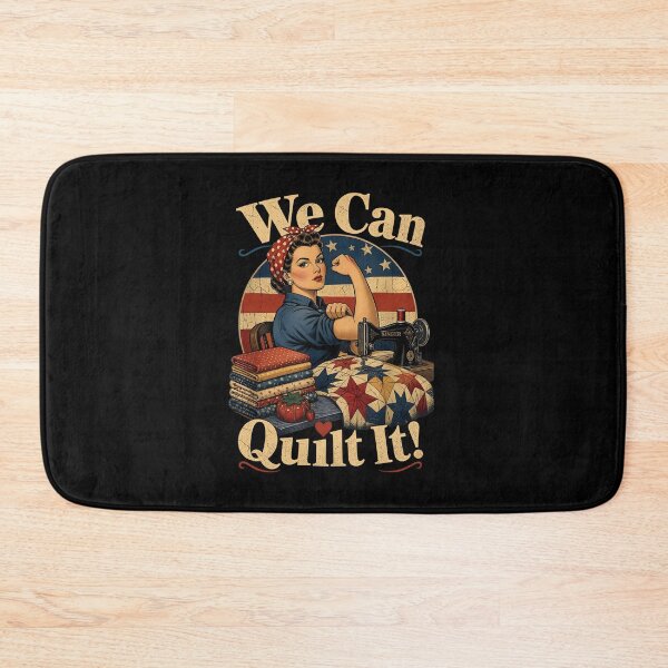 Item preview, We Can Quilt It Quilting Sewing Machine Patriotic Craft 4th of July designed and sold by Glow-Paw-Studio.