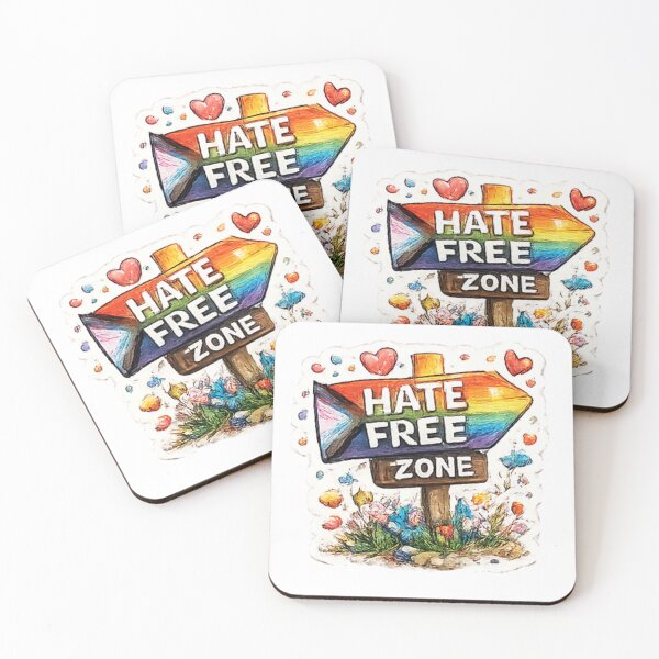 Item preview, Hate Free Zone Progress Pride designed and sold by Pixanova.