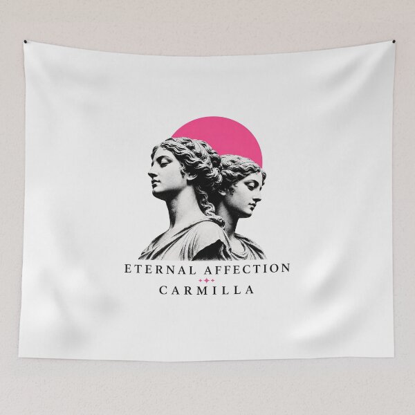 Item preview, Eternal Affection Carmilla Gothic Marble Bust Statue Vaporwave Art designed and sold by Fenay Designs.