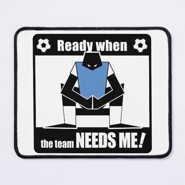 Item preview, Soccer Bench Player Silhouette — Never Stop Believing designed and sold by R-T-Gracie.