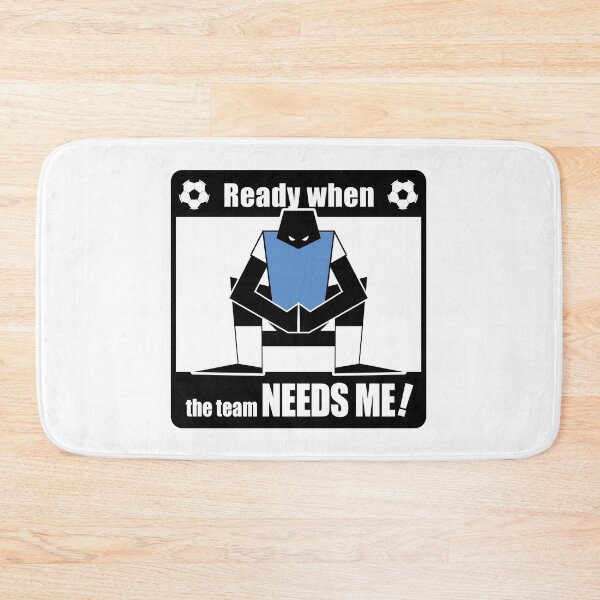 Item preview, Soccer Bench Player Silhouette — Never Stop Believing designed and sold by R-T-Gracie.