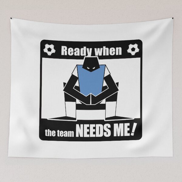 Item preview, Soccer Bench Player Silhouette — Never Stop Believing designed and sold by R-T-Gracie.