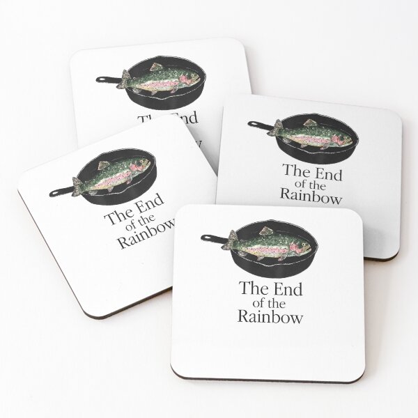 Artikelvorschau, Das Ende des Regenbogens – Lustige Parodie auf das Forellenangeln entworfen und verkauft von Glow-Paw-Studio.
