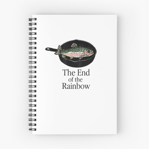 Item preview, The End of the Rainbow Funny Trout Fishing Parody designed and sold by Glow-Paw-Studio.