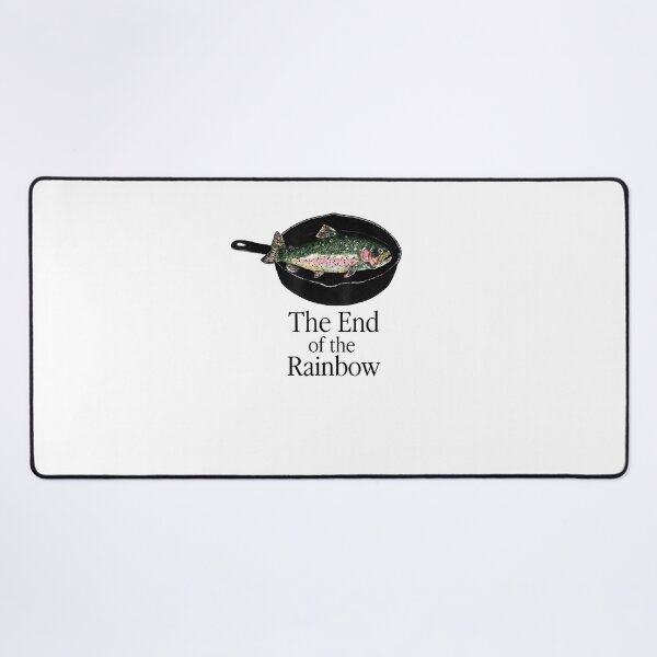 Item preview, The End of the Rainbow Funny Trout Fishing Parody designed and sold by Glow-Paw-Studio.