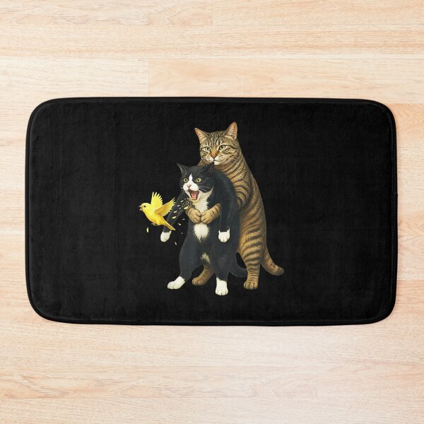 Item preview, Cat Heimlich Maneuver Funny Feline Rescue Humor Meme designed and sold by Glow-Paw-Studio.