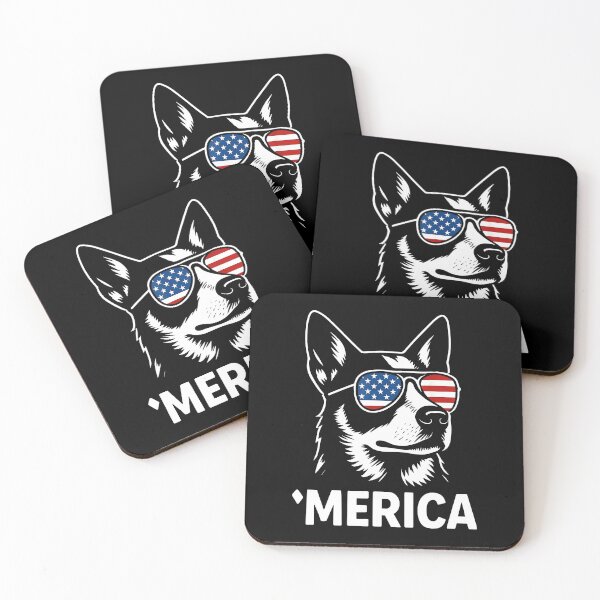 Item preview, Merica Husky Patriotic Dog American Flag Sunglasses 4th or July designed and sold by Glow-Paw-Studio.