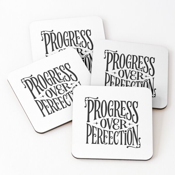 Item preview, Progress over Perfection Mental Health Quote designed and sold by Love Between Pages.