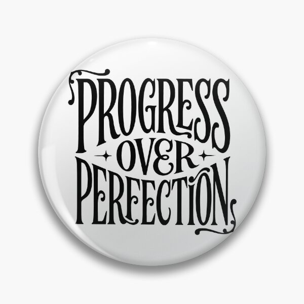 Item preview, Progress over Perfection Mental Health Quote designed and sold by Love Between Pages.