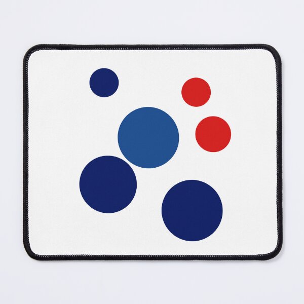 Item preview, Abstract Navy and Red Circles designed and sold by DailyDoodlesBySumbul.