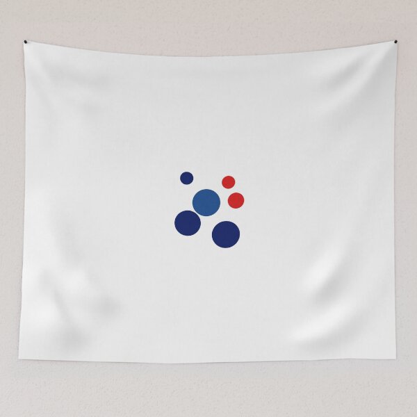 Item preview, Abstract Navy and Red Circles designed and sold by DailyDoodlesBySumbul.