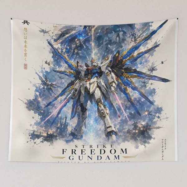 Item preview, Strike Freedom Gundam | Ultimate Mobile Suit Cosmic Mecha Anime Art designed and sold by Dyan4.