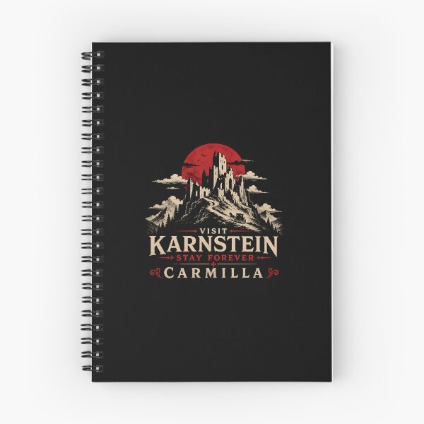 Item preview, Visit Karnstein Stay Forever Carmilla Vintage Travel Poster Gothic Castle designed and sold by Fenay Designs.
