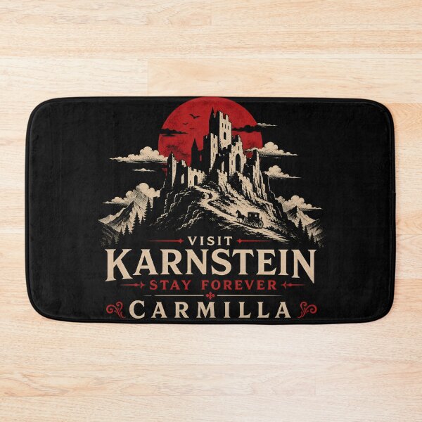 Item preview, Visit Karnstein Stay Forever Carmilla Vintage Travel Poster Gothic Castle designed and sold by Fenay Designs.