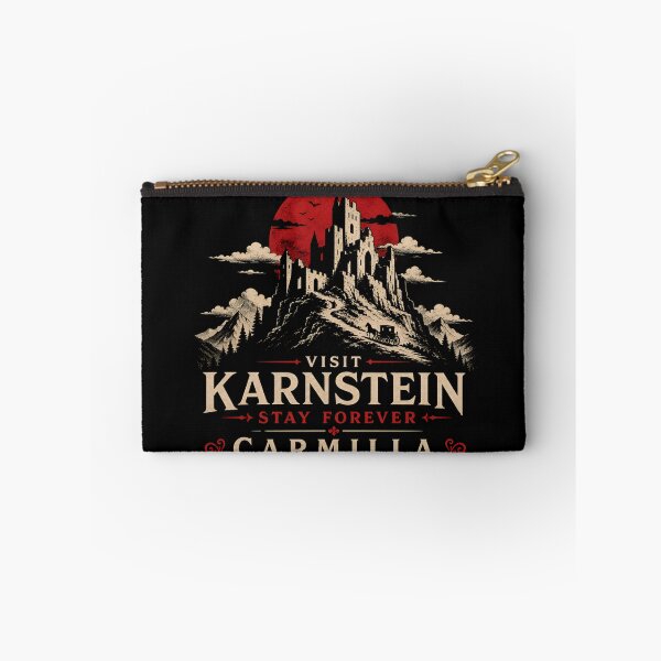 Item preview, Visit Karnstein Stay Forever Carmilla Vintage Travel Poster Gothic Castle designed and sold by Fenay Designs.