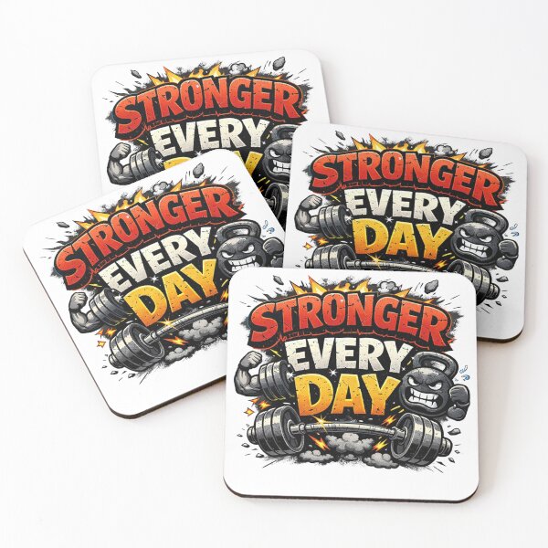 Item preview, Stronger Every Day – Funny GYM Shirt, Unique Graphic Tee, Gift Idea designed and sold by Hanno0.