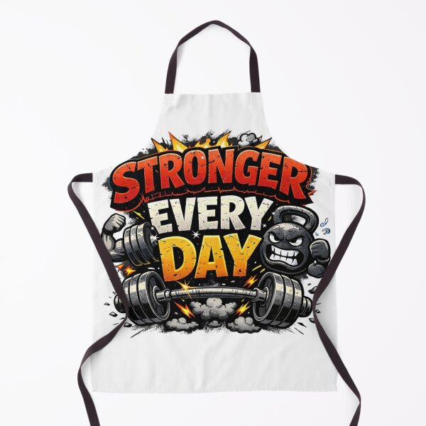 Item preview, Stronger Every Day – Funny GYM Shirt, Unique Graphic Tee, Gift Idea designed and sold by Hanno0.