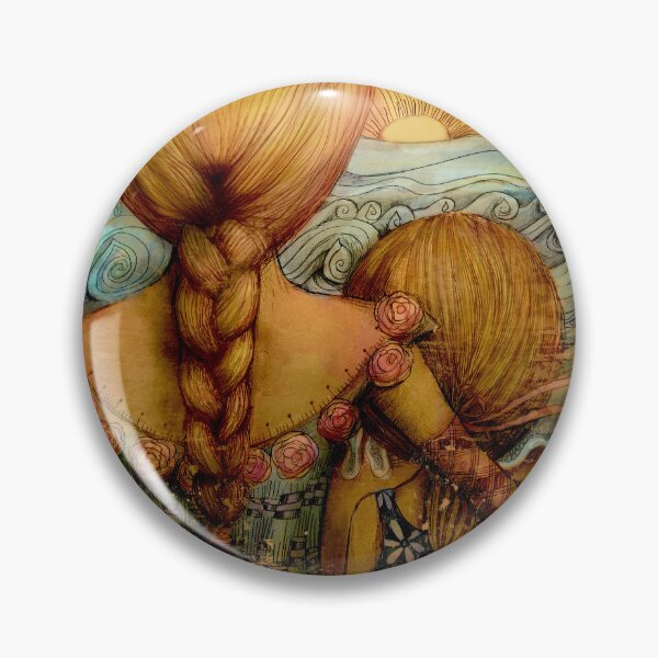Item preview, Sunshine and Rainbows Girl with Braided Hair designed and sold by Karin Taylor.