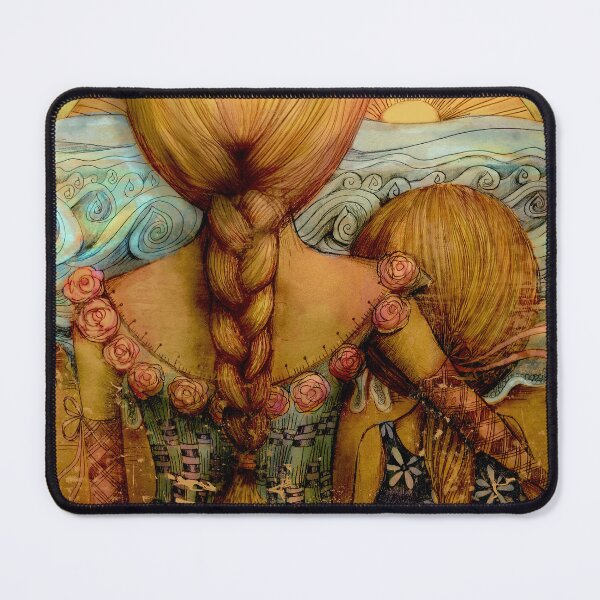 Item preview, Sunshine and Rainbows Girl with Braided Hair designed and sold by Karin Taylor.