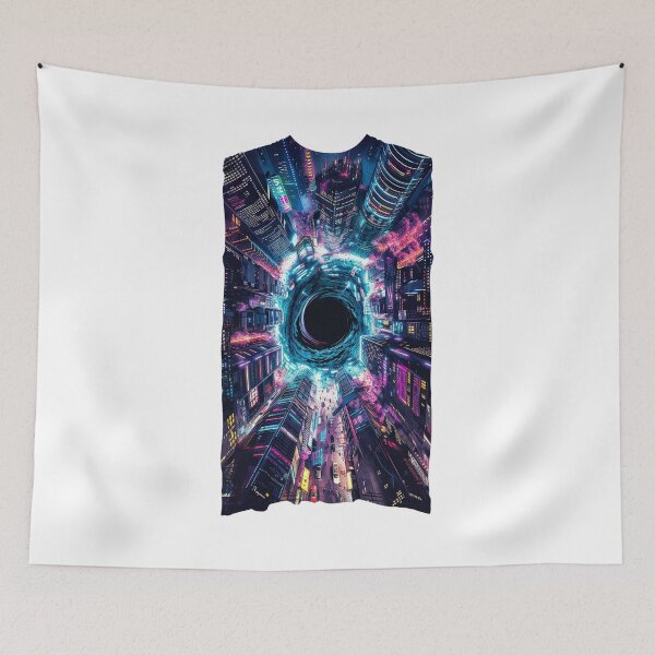 Item preview, Black Hole City Art - Cosmic Horror & Cyberpunk Design designed and sold by STATIC SOUL.