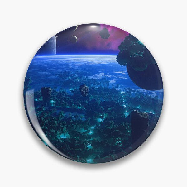 Item preview, Cosmic Bioluminescent Forest Alien Planet Landscape designed and sold by Luminous Wilds.