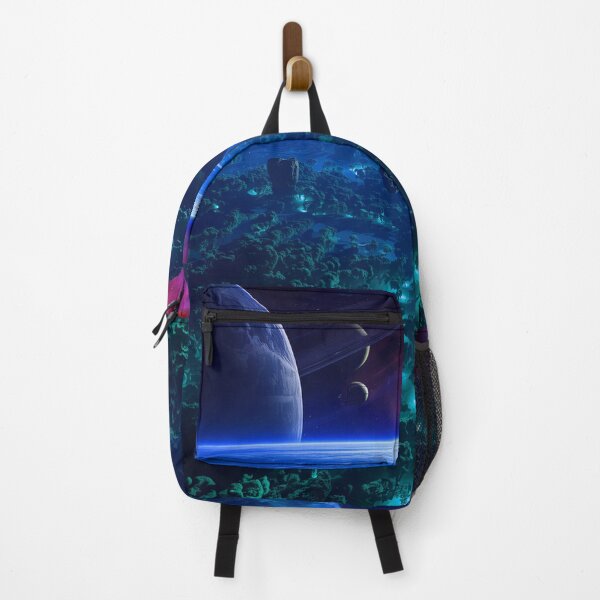 Item preview, Cosmic Bioluminescent Forest Alien Planet Landscape designed and sold by Luminous Wilds.