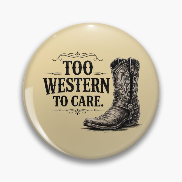 Item preview, Too Western To Care Vintage Cowboy Boot Graphic for Light Apparel designed and sold by Anyshca.