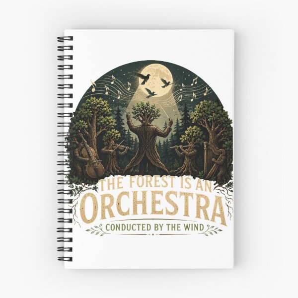 Item preview, The Forest is an Orchestra | Tree Musicians Art designed and sold by NatureHarmony16.