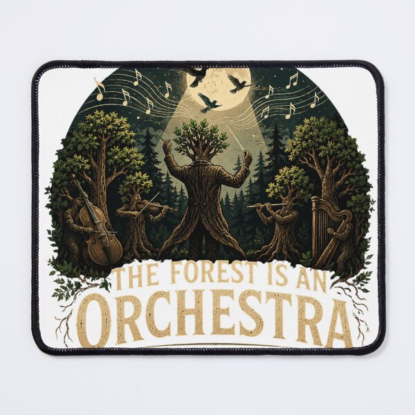Item preview, The Forest is an Orchestra | Tree Musicians Art designed and sold by NatureHarmony16.