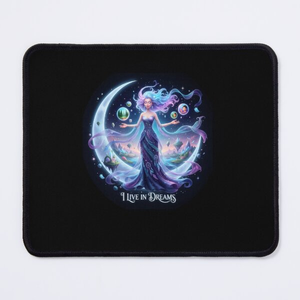 Item preview, I Live In Dreams Celestial Moon Goddess Fantasy Art designed and sold by Glow-Paw-Studio.