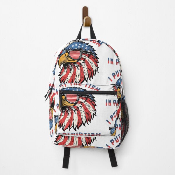 Item preview, I Put The Tism In Patriotism Funny Eagle USA Sunglasses 4th Of July Design designed and sold by Glow-Paw-Studio.
