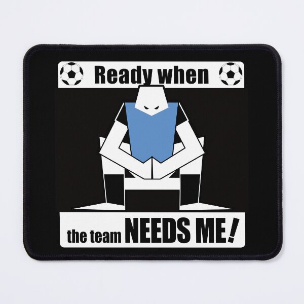 Item preview, Soccer Bench Player Silhouette — Never Stop Believing(WHITE) designed and sold by R-T-Gracie.