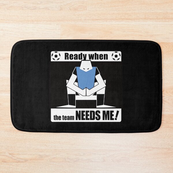Item preview, Soccer Bench Player Silhouette — Never Stop Believing(WHITE) designed and sold by R-T-Gracie.