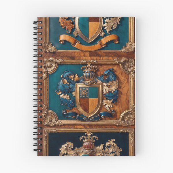 Item preview, Medieval Royal Heraldic Shield Pattern designed and sold by IntelliMindDesigns.
