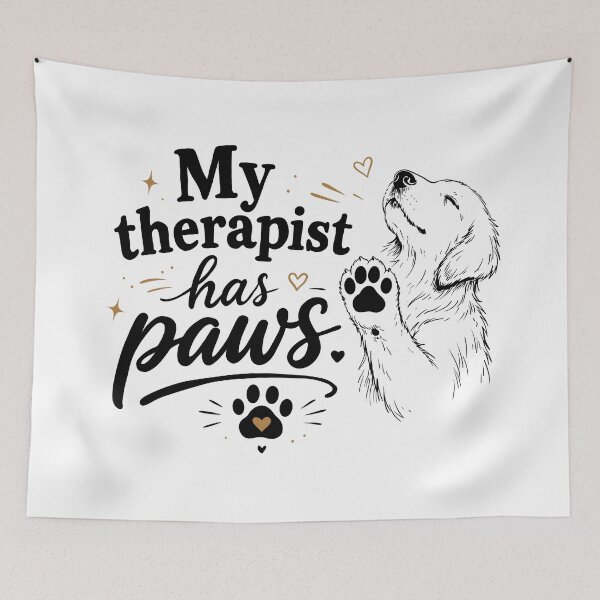 Item preview, My Therapist Has Paws Funny Dog Lover designed and sold by MJ ART.