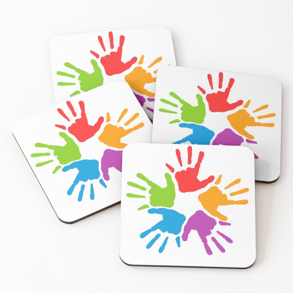 Item preview, Colorful Handprints Circle Design designed and sold by DailyDoodlesBySumbul.