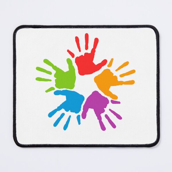 Item preview, Colorful Handprints Circle Design designed and sold by DailyDoodlesBySumbul.