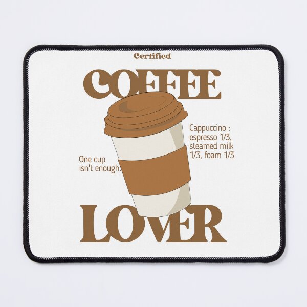 Item preview, Certified Coffee Lover Aesthetic Typography For Light Color designed and sold by SimplyDraftShop.