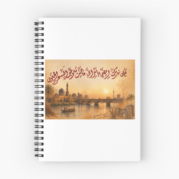 Item preview, Baghdad Poetry Calligraphy by Dr. Kareema Alsaady. designed and sold by LumivaraGallery.
