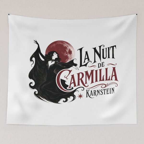 Item preview, La Nuit de Carmilla Vintage Art Nouveau French Opera Vampire Poster designed and sold by Fenay Designs.