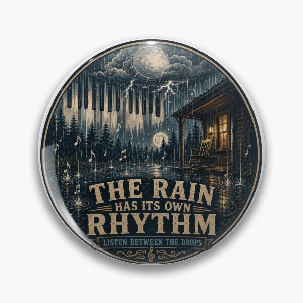 Item preview, The Rain Has Its Own Rhythm | Rain Music Art designed and sold by NatureHarmony16.