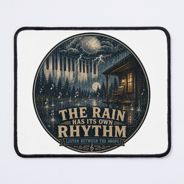 Item preview, The Rain Has Its Own Rhythm | Rain Music Art designed and sold by NatureHarmony16.