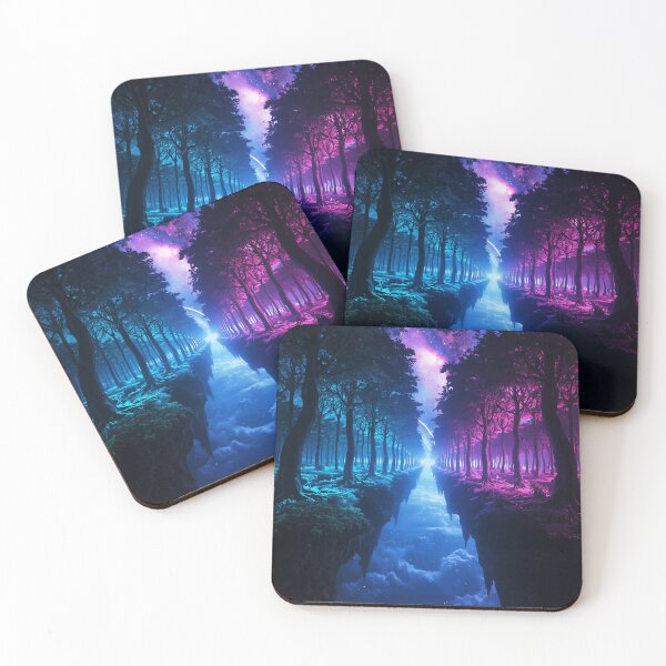 Item preview, Ethereal Skyroot Galaxy Fantasy Forest Landscape designed and sold by Luminous Wilds.